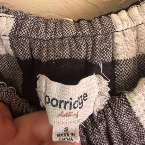 Anthropologie Porridge Ruffle Sleeve Top in Check Print - Picture 6 of 8